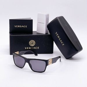 New Versace Black Unisex Sunglasses